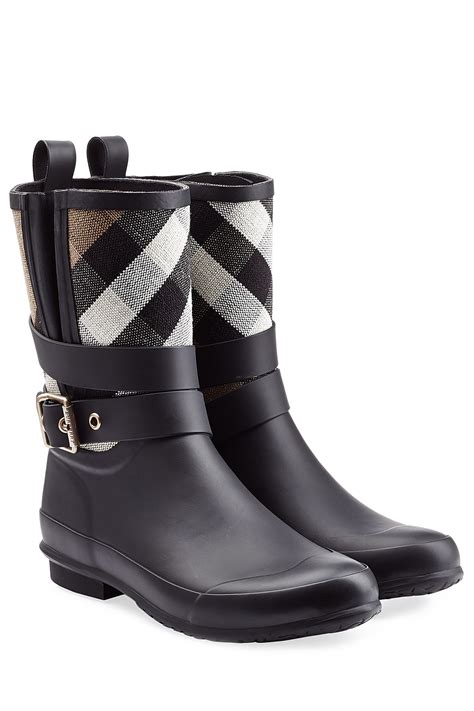 burberry black mid-height rainboot|Burberry rain boots clearance.